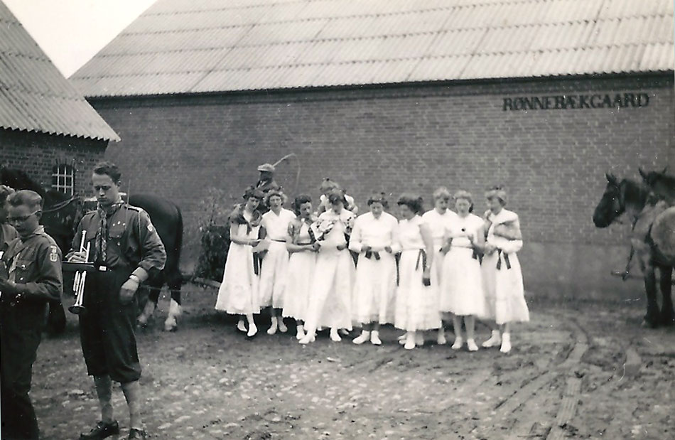 Fredericia Erritsø inden optoget i 1955